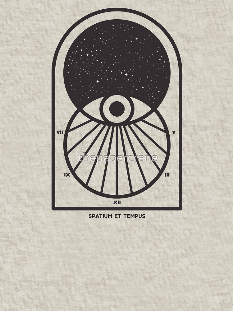 Aperçu 7 sur 7. T-shirt classique avec l'œuvre L'espace et le temps créée et vendue par thepapercrane.