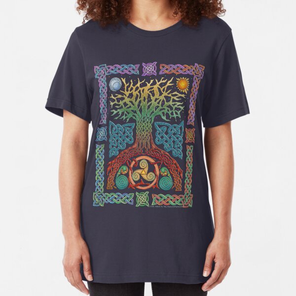 Celtic Tree of Life Slim Fit T-Shirt