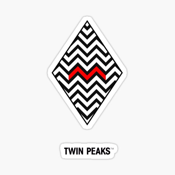twin peaks. minimal. Sticker