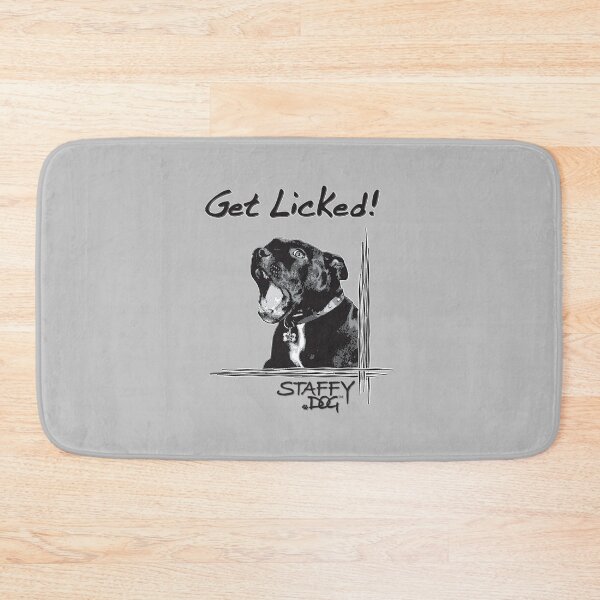 Item preview, Staffy Dog - Get Licked! designed and sold by amanda metalcat dodds.