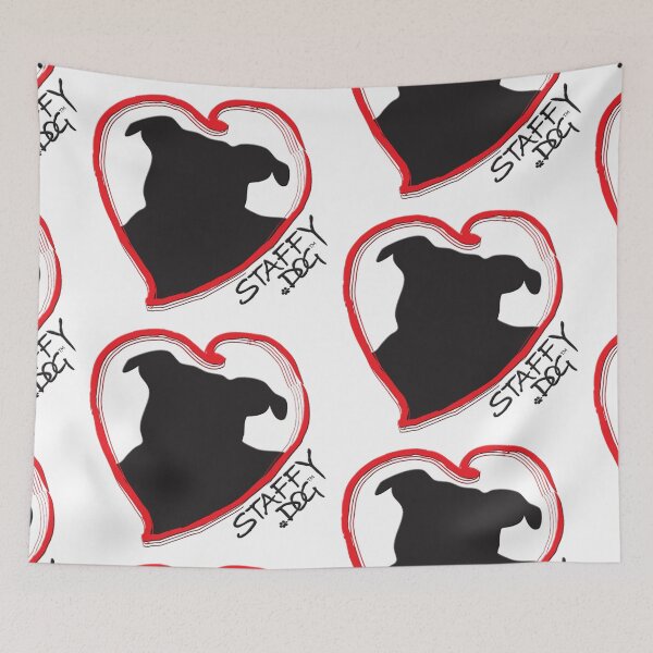 Item preview, Staffy Dog in My Heart designed and sold by amanda metalcat dodds.