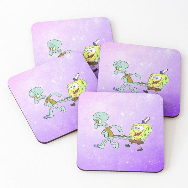 Item preview, Aesthetic Pastel Space Spongebob Squidward Pizza designed and sold by MayzieNapp.