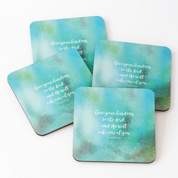 Item preview, Give your burdens to the Lord, and He will take care of you, Psalms 55:22 designed and sold by StudioCitrine.
