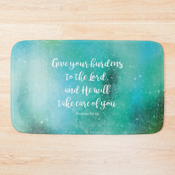 Item preview, Give your burdens to the Lord, and He will take care of you, Psalms 55:22 designed and sold by StudioCitrine.
