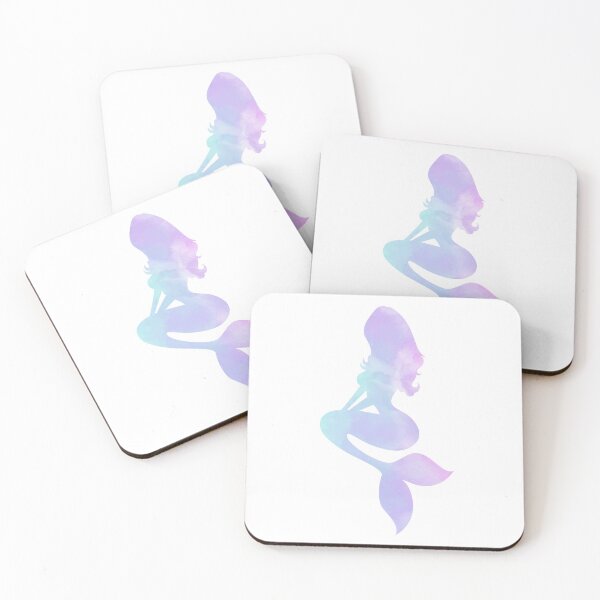 Item preview, Silueta de sirena pastel designed and sold by Lindsay Jewell.