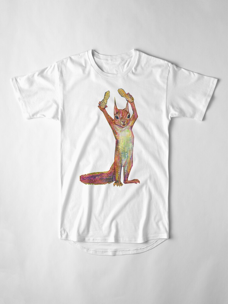 Alternate view of Nuts on blank background Long T-Shirt