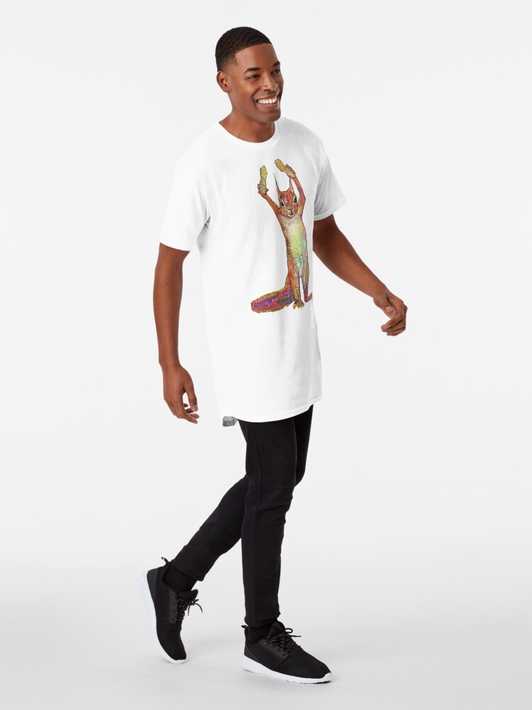 Alternate view of Nuts on blank background Long T-Shirt