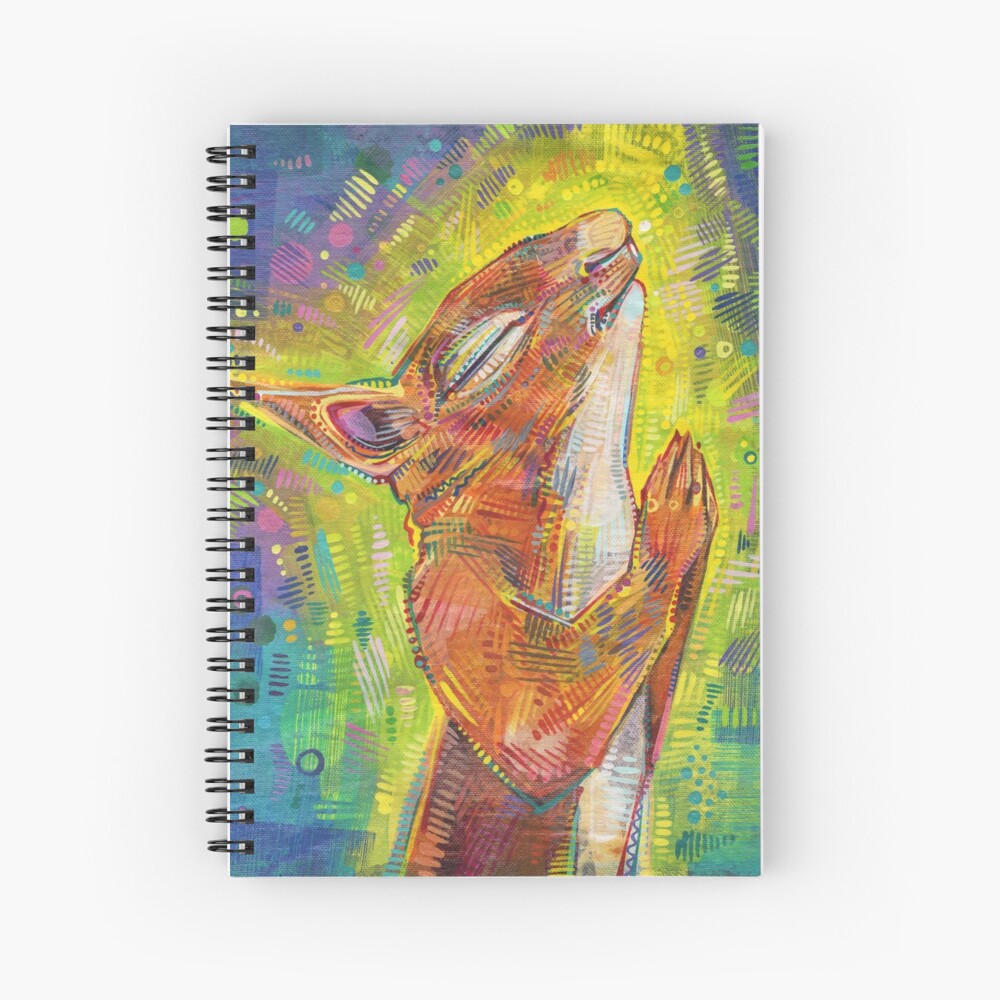 Praying Squirrel Painting - 2014 Spiral Notebook