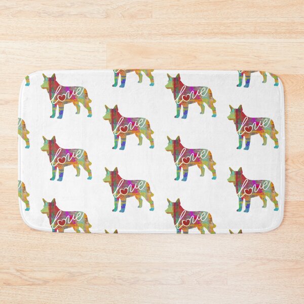 Item preview, Australian Cattle Dog Love - A Bright and Colorful Watercolor Style Gift designed and sold by traciwithani.