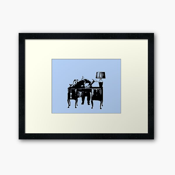 Dial S For Scissors Framed Art Print