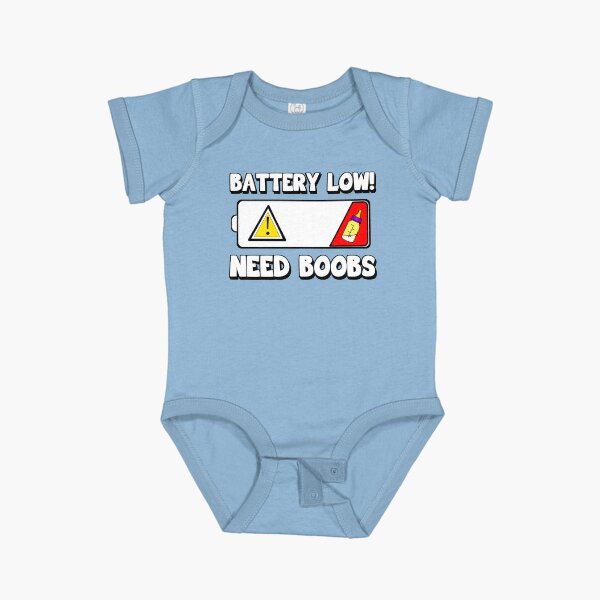 Item preview, Newborn Baby Battery Low Need Boobs Gag Gift designed and sold by AMagicalJourney.