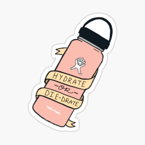 Hydrat oder Die-Drate Hydroflask Sticker