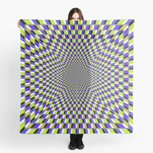 Optical #Art: Moving #Pattern #Illusion - #OpArt  Scarf