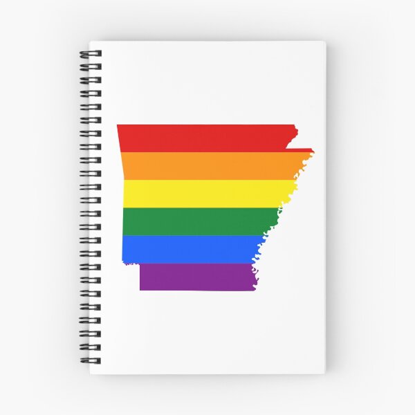 Item preview, LGBT Flag Map of Arkansas designed and sold by abbeyz71.