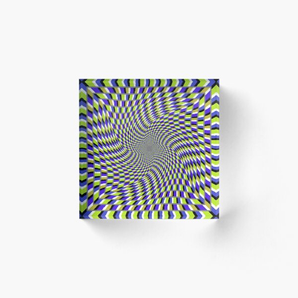 Optical #Art: Moving #Pattern #Illusion - #OpArt  Acrylic Block