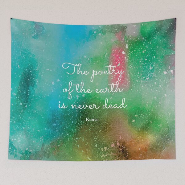 Item preview, The poetry of the earth is never dead, Keats designed and sold by StudioCitrine.