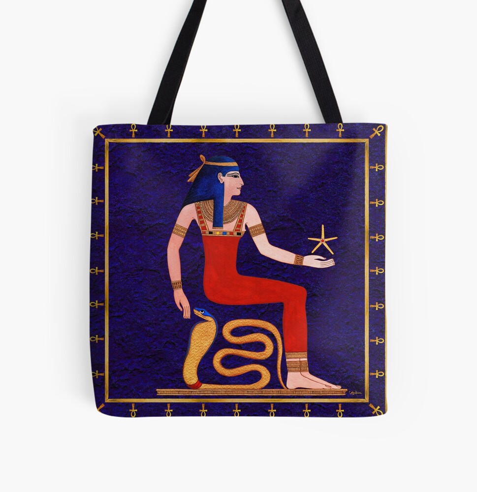 Navy Scarf Tote Bag