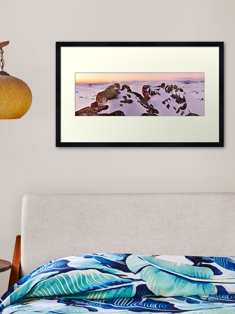 Thumbnail 1 of 7, Framed Art Print, Summit from North Rams Head, Mt Kosciuszko, New South Wales, Australia designed and sold by Chockstone.