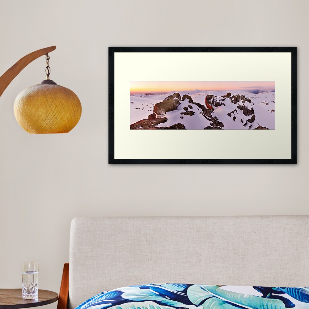 Summit from North Rams Head, Mt Kosciuszko, New South Wales, Australia Framed Art Print