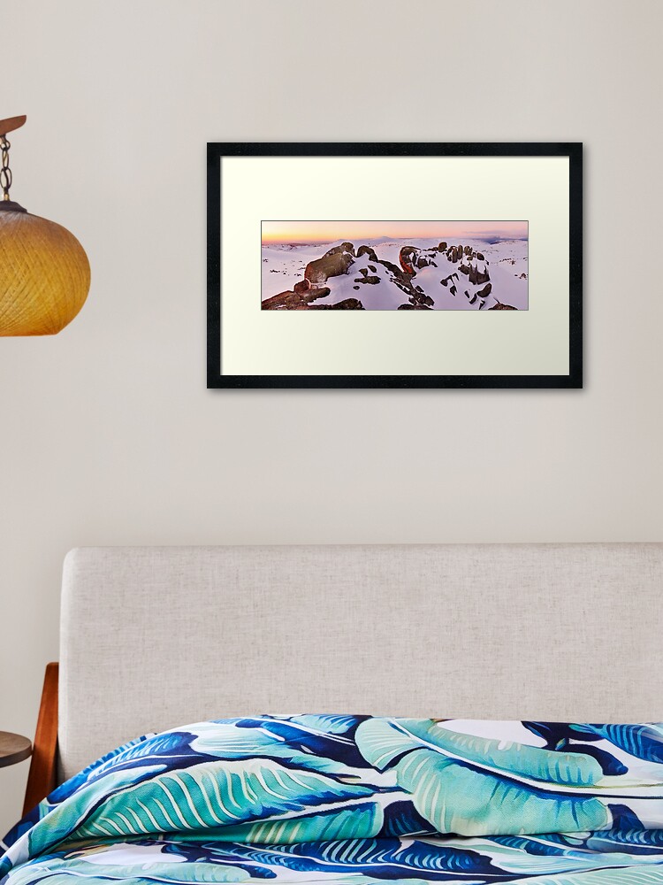 Thumbnail 1 of 7, Framed Art Print, Summit from North Rams Head, Mt Kosciuszko, New South Wales, Australia designed and sold by Chockstone.