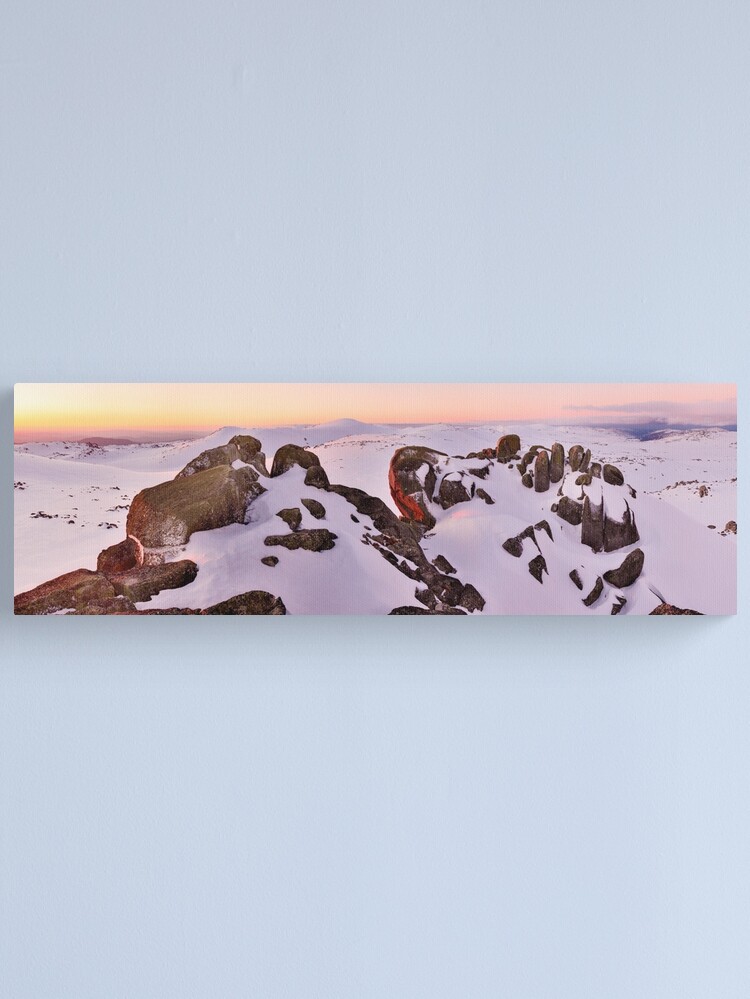 Thumbnail 2 of 3, Canvas Print, Summit from North Rams Head, Mt Kosciuszko, New South Wales, Australia designed and sold by Michael Boniwell.