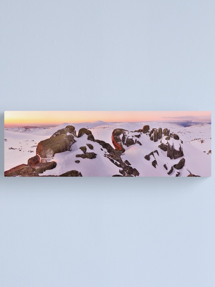Thumbnail 2 of 3, Canvas Print, Summit from North Rams Head, Mt Kosciuszko, New South Wales, Australia designed and sold by Michael Boniwell.