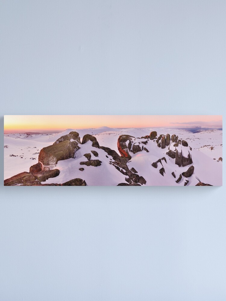 Thumbnail 2 of 3, Canvas Print, Summit from North Rams Head, Mt Kosciuszko, New South Wales, Australia designed and sold by Michael Boniwell.