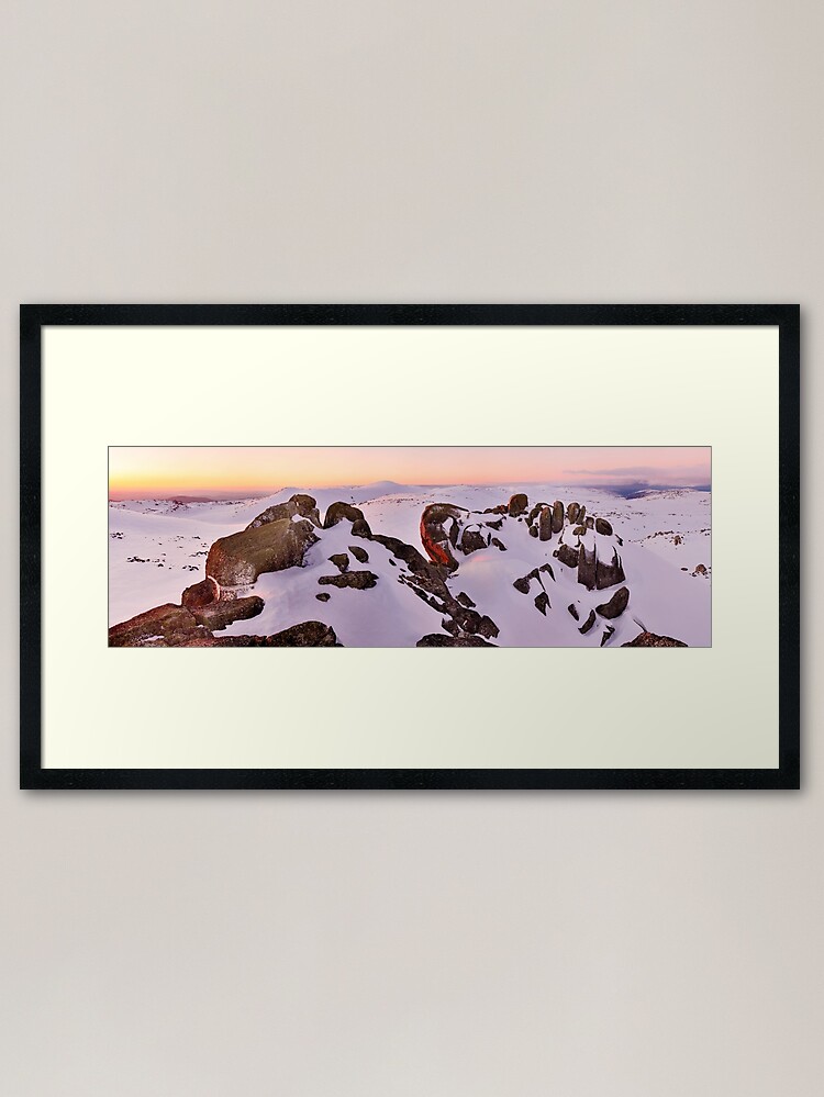 Thumbnail 2 of 7, Framed Art Print, Summit from North Rams Head, Mt Kosciuszko, New South Wales, Australia designed and sold by Chockstone.