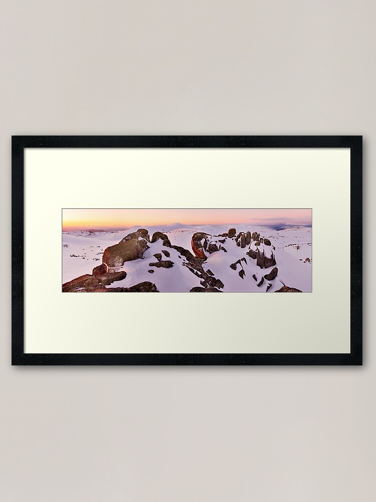 Thumbnail 2 of 7, Framed Art Print, Summit from North Rams Head, Mt Kosciuszko, New South Wales, Australia designed and sold by Chockstone.