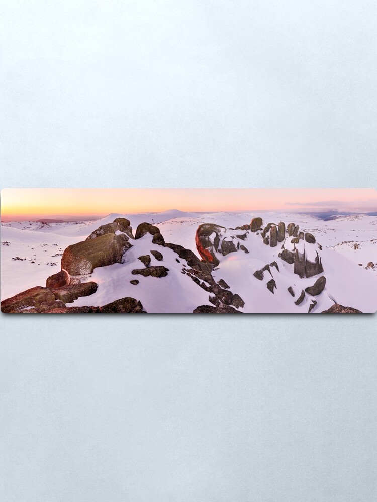 Alternate view of Summit from North Rams Head, Mt Kosciuszko, New South Wales, Australia Metal Print