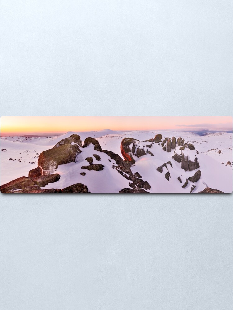 Alternate view of Summit from North Rams Head, Mt Kosciuszko, New South Wales, Australia Metal Print