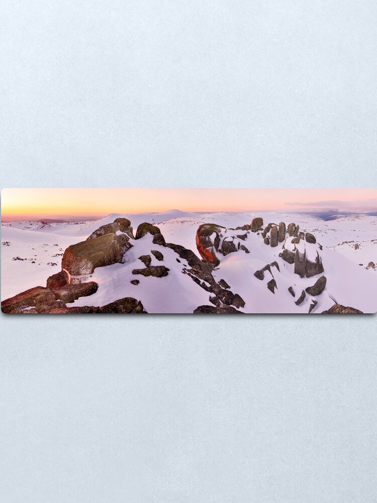 Alternate view of Summit from North Rams Head, Mt Kosciuszko, New South Wales, Australia Metal Print