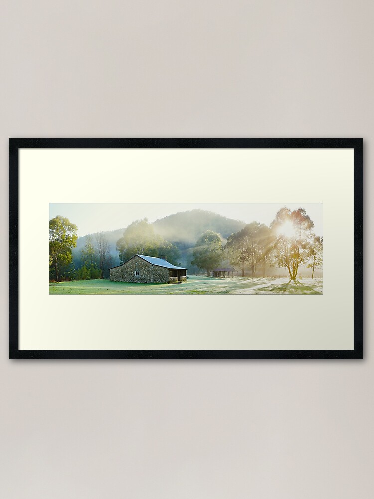Thumbnail 1 of 7, Framed Art Print, Geehi Hut, Kosciuszko National Park, New South Wales, Australia designed and sold by Chockstone.