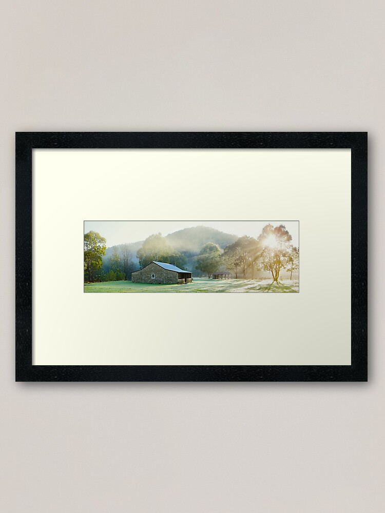 Thumbnail 1 of 7, Framed Art Print, Geehi Hut, Kosciuszko National Park, New South Wales, Australia designed and sold by Chockstone.