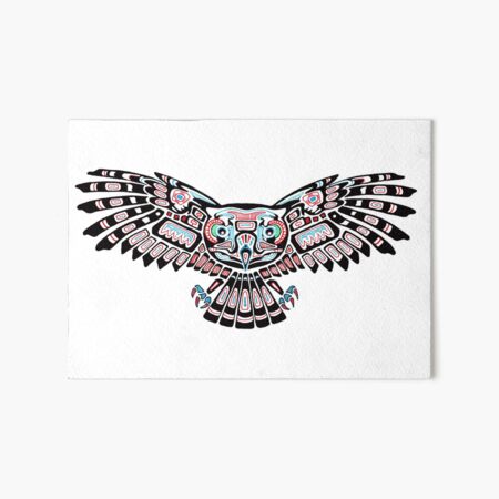 Mystic Owl in Native American Style art Art Board Print