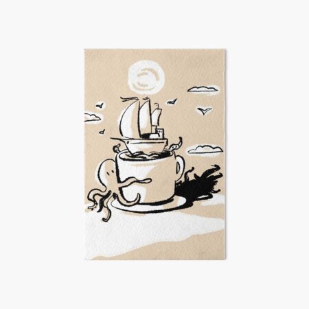 Adventurous Coffee Art Board Print