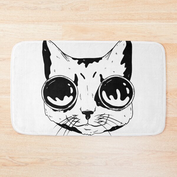 Item preview, Cat with glasses, aviator glasses designed and sold by Retrolendo.