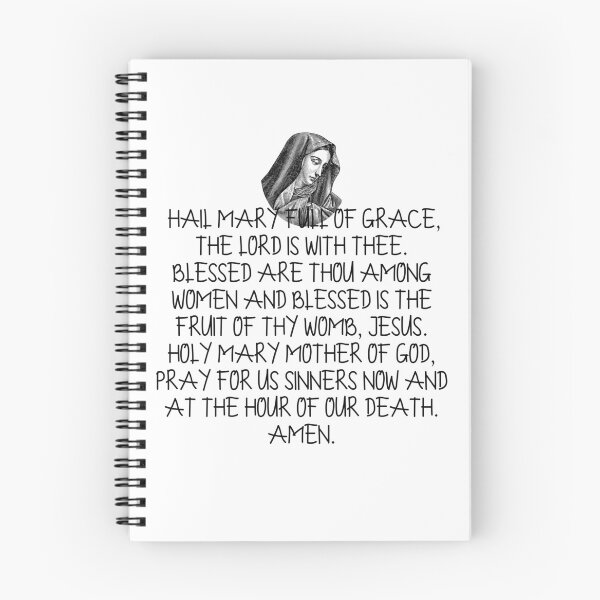 Item preview, Hail Mary Prayer design, Catholic gift, Catholic design, christian gift, Virgin Mary  designed and sold by Lupappdesigns.