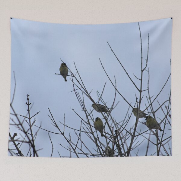 Item preview, Winter Birds on Bare Branches designed and sold by Anna Lemos.
