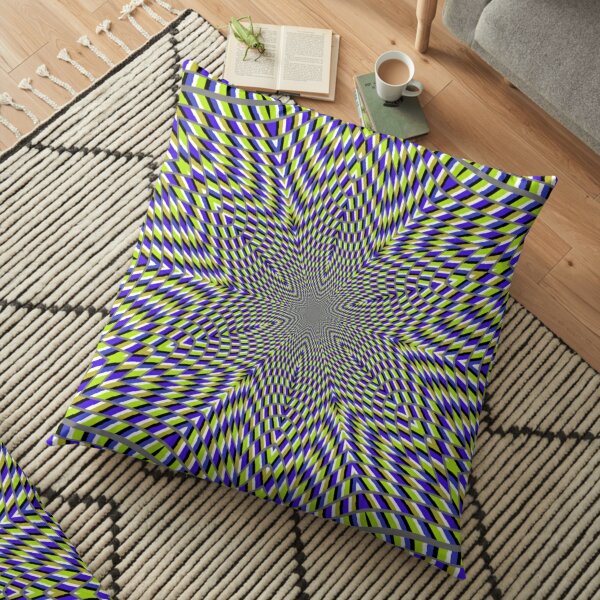 Optical #Art: Moving #Pattern #Illusion - #OpArt  Floor Pillow