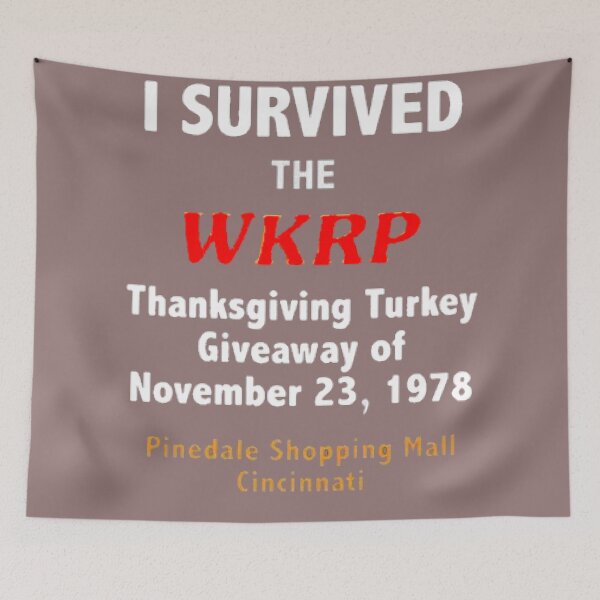 Item preview, WKRP Turkey drop designed and sold by SwampfoxDesign.