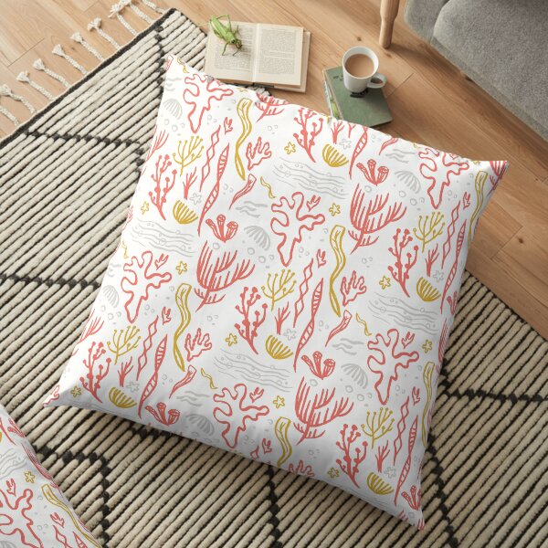 Coral & Seaweed Floor Pillow