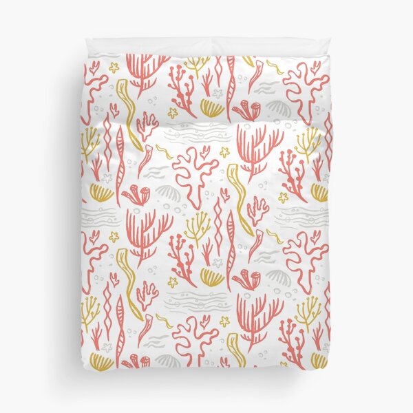 Coral & Seaweed Duvet Cover