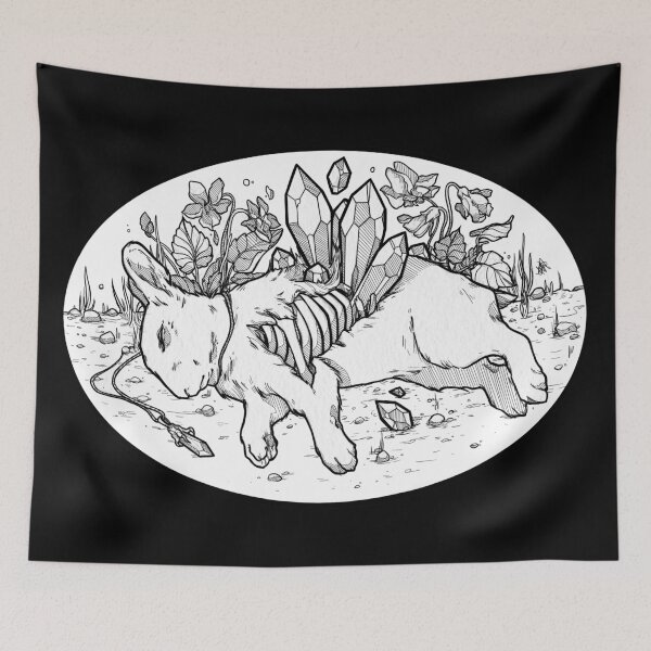 Item preview, Crystallized Leporidae with Black Background designed and sold by kerinewton.