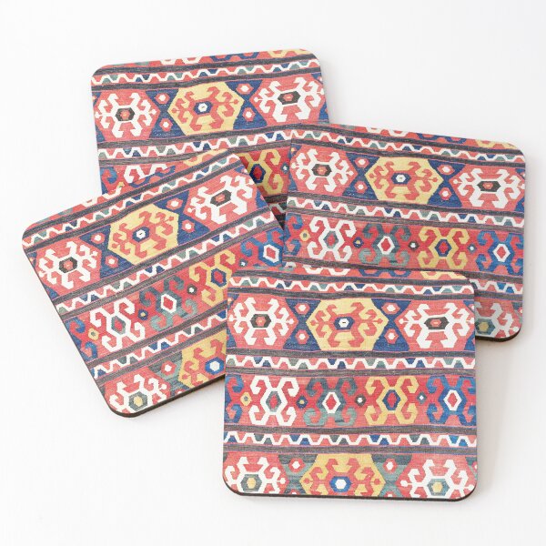 Item preview, Azeri Azerbaijan South Caucasus Kilim Print designed and sold by Vicky Brago-Mitchell®.