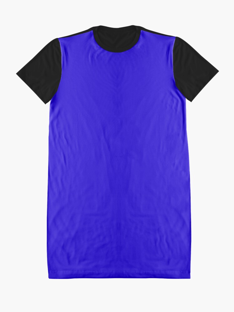 Alternate view of Ultramarine Blue Flat Color Graphic T-Shirt Dress