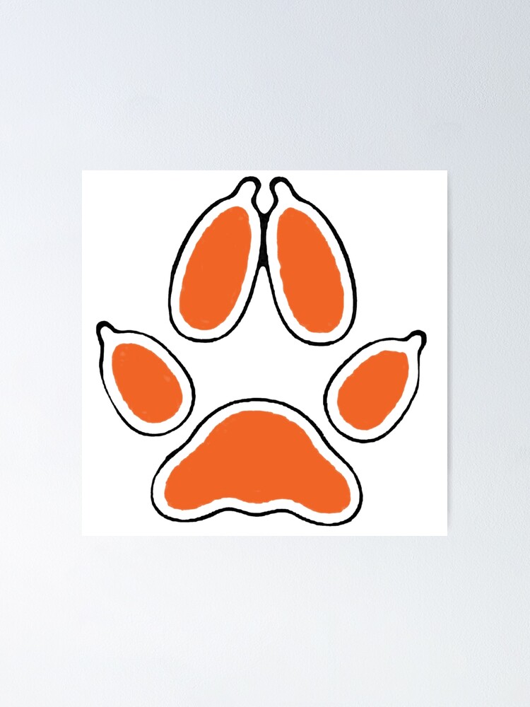 mikroskop Ko dvs. Fox Paw Print" Poster by SonOfMcTed | Redbubble