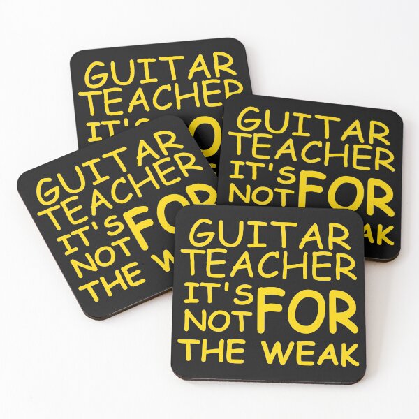 Item preview, Guitar teacher t-shirts not weak funny design women men designed and sold by tshirtfever.