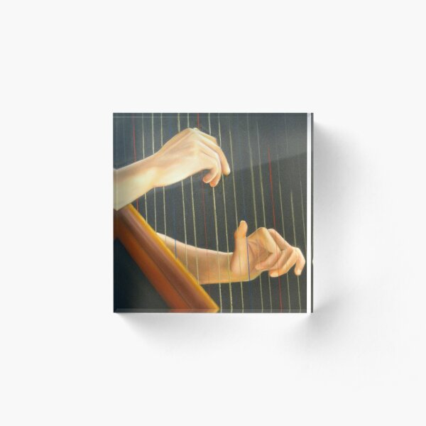 La joueuse de Harpe Bloc acrylique