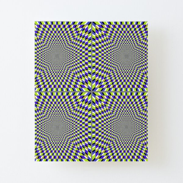 Optical #Art: Moving #Pattern #Illusion - #OpArt  Canvas Mounted Print